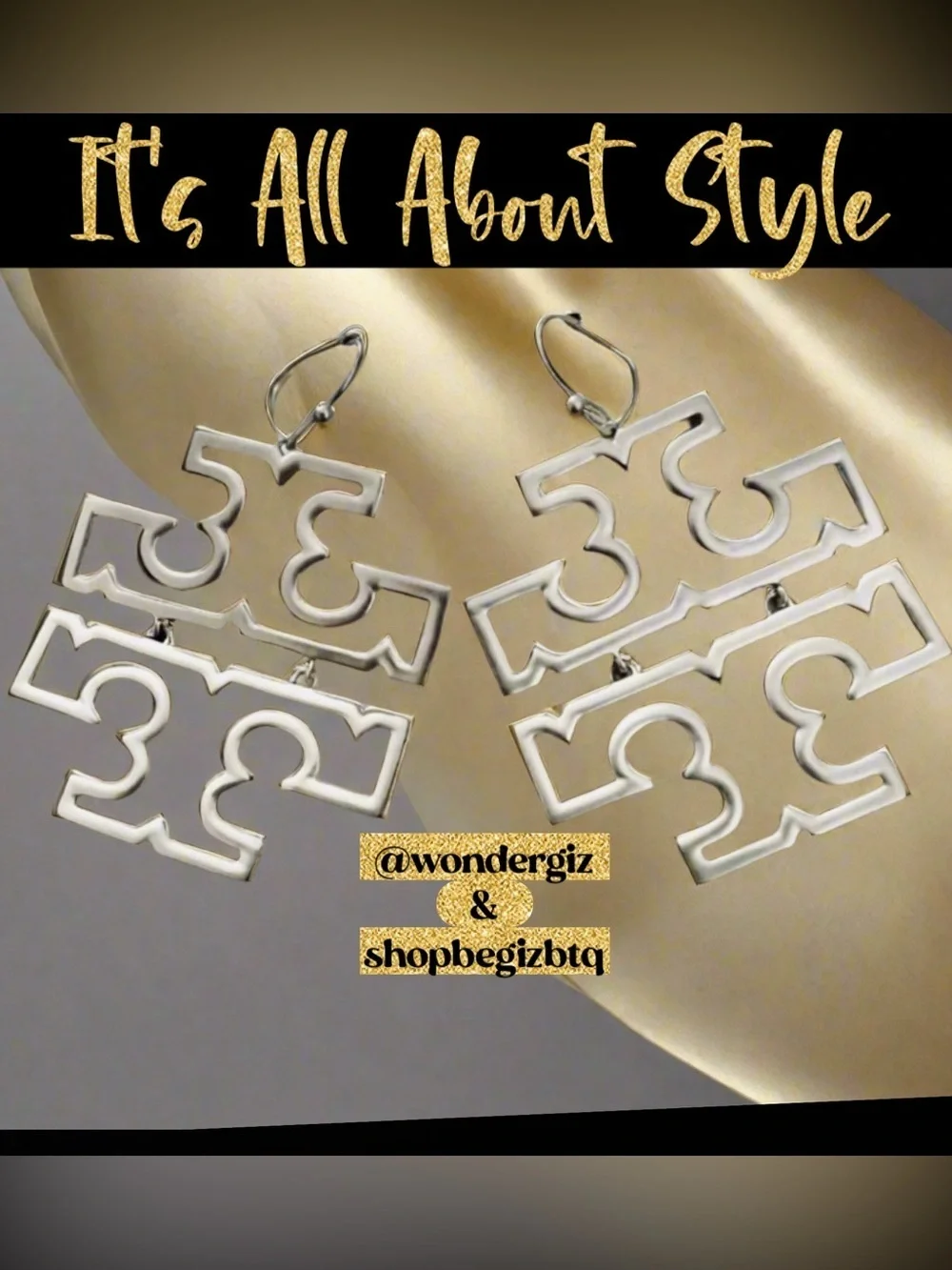 🆑Tory Burch Authentic Silver Earrings At Awesome Prices To Buy Now & Save